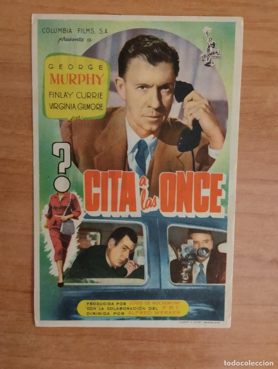 Cine: UNIV-PROGRAMA DE CINE DE LA PELICULA-- CITA A LAS ONCE ct