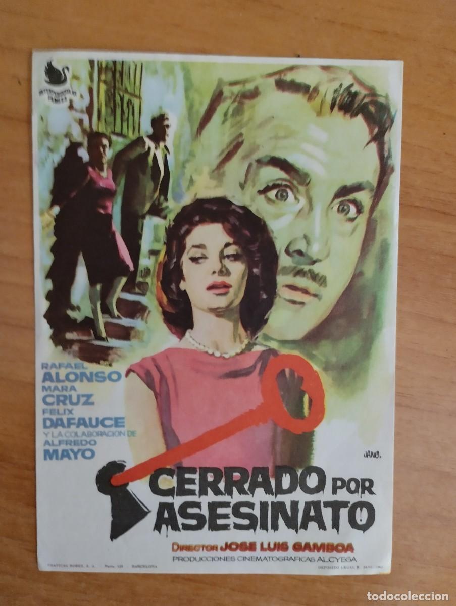 Cine: UNIV-PROGRAMA DE CINE DE LA PELICULA-- CERRADO POR ASESINATO