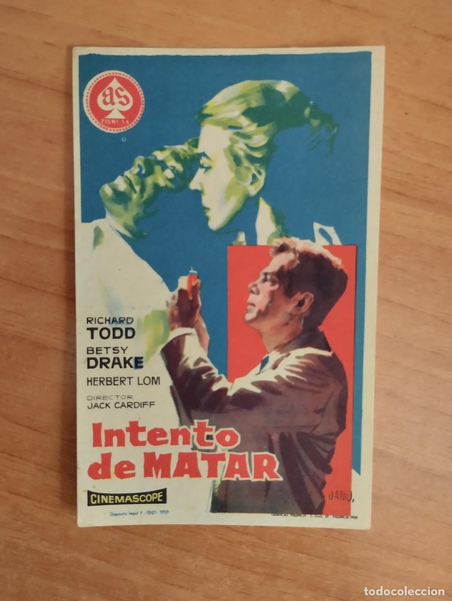 Cine: UNIV-PROGRAMA DE CINE DE LA PELICULA-- INTENTO DE MATAR