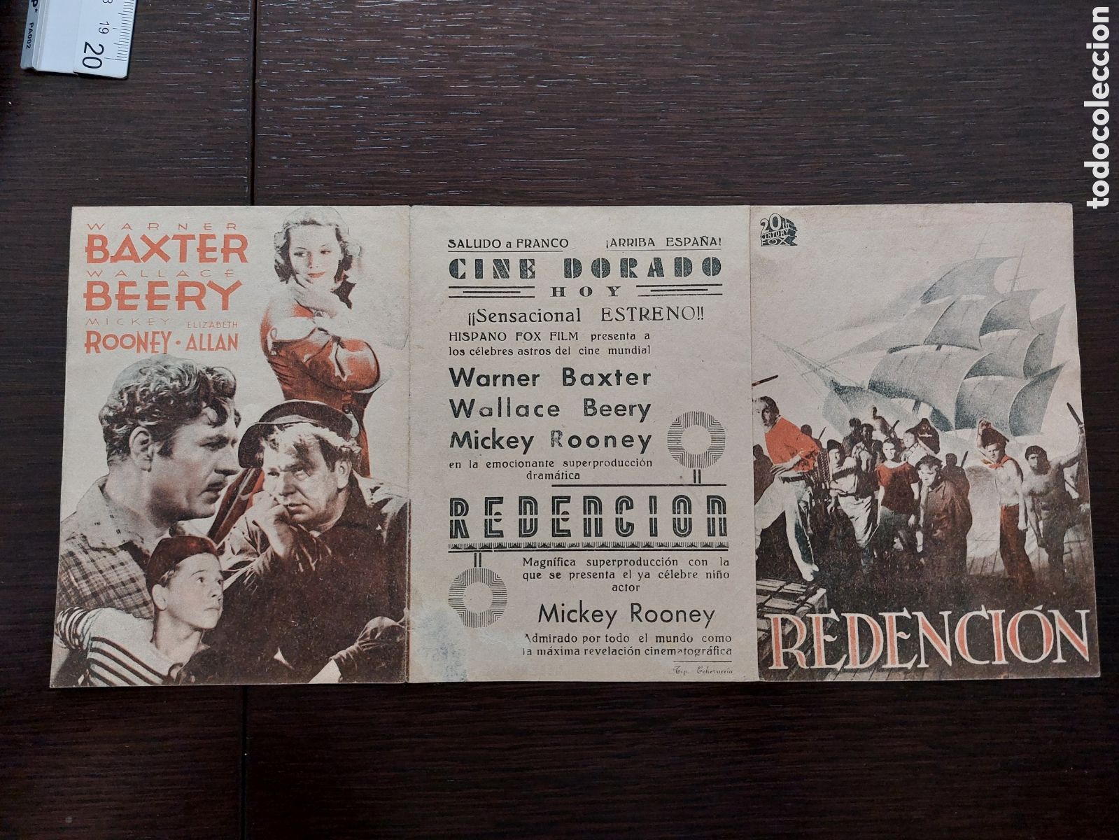Cine: Programa triple Redenci&oacute;n con Wallace Beery . Cine Dorado. - Foto 1