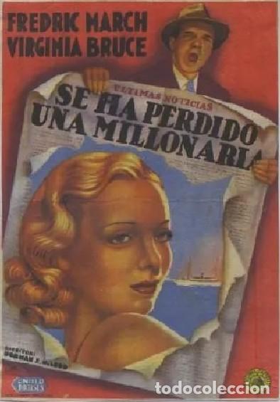 Cine: PROGRAMA DE CINE: SE HA PERDIDO UNA MILLONARIA PC-7568 - Foto 1