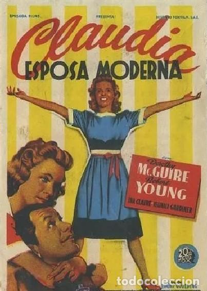 Cine: PROGRAMA DE CINE: CLAUDIA ESPOSA MODERNA PC-7578 - Foto 1