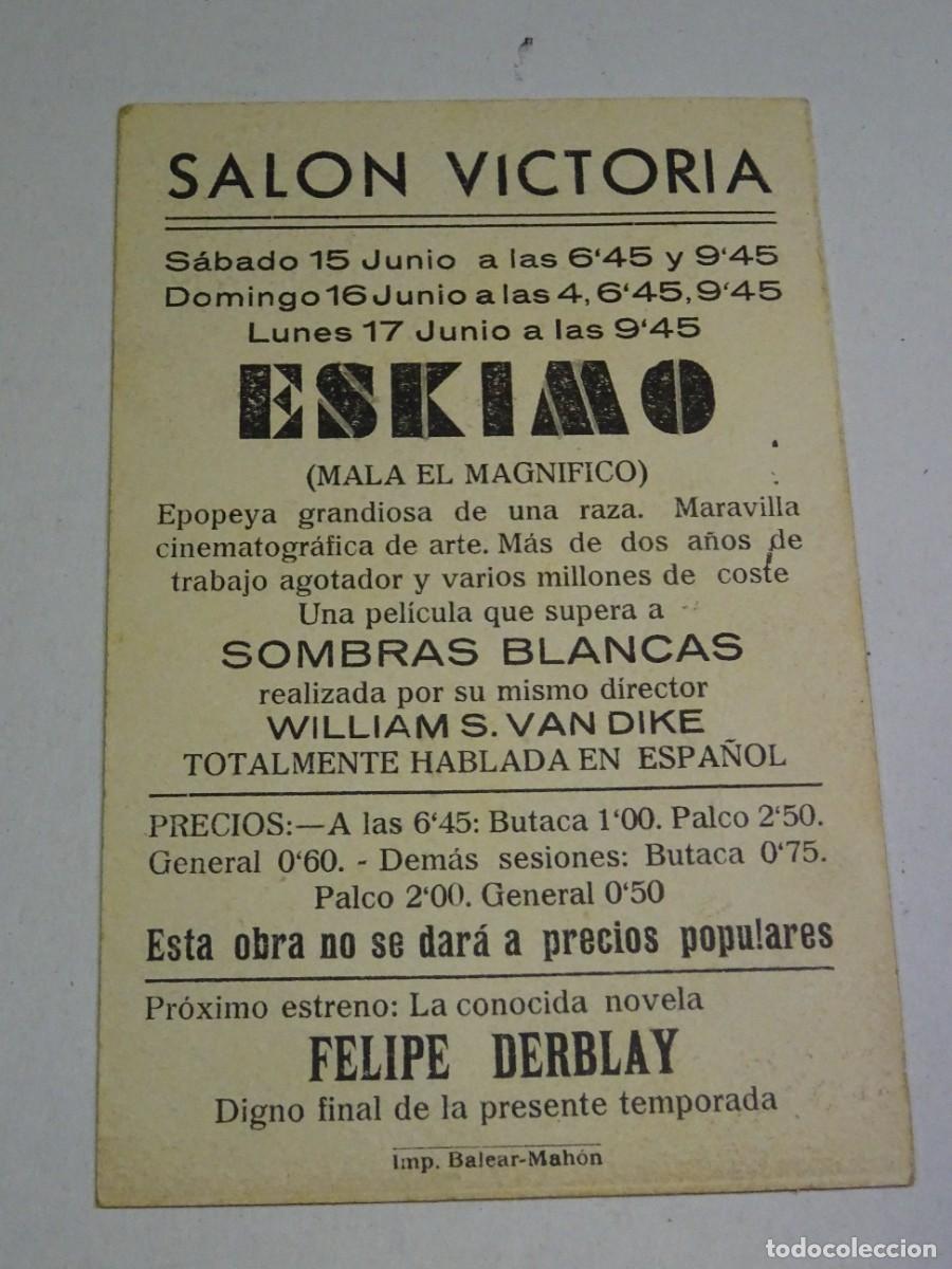 Cine: PROGRAMA DE CINE - ESKIMO - SAL&Oacute;N VICTORIA - Foto 2