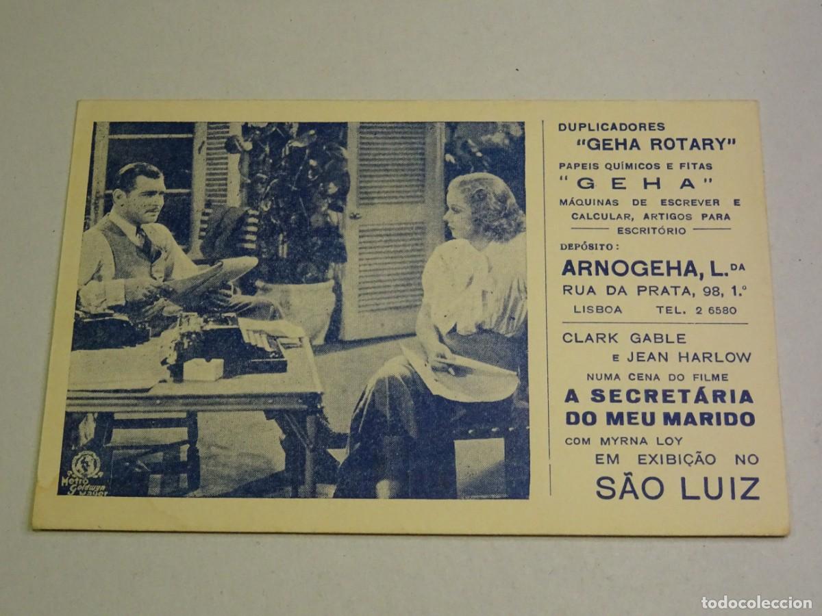 Cine: PROGRAMA DE CINE - A SECRET&Aacute;RIA DO MEU MARIDO - CLARK GABLE - Foto 1