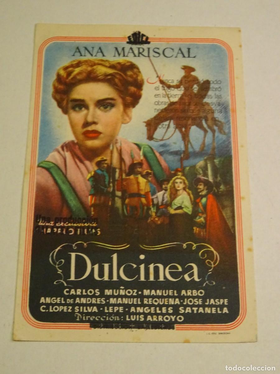 Cine: PROGRAMA DE CINE - DULCINEA - DEDICATORIA AUTOGRAFA DE ANA MARISCAL - Foto 1