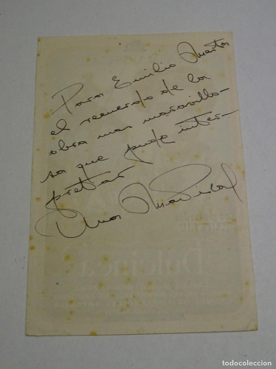 Cine: PROGRAMA DE CINE - DULCINEA - DEDICATORIA AUTOGRAFA DE ANA MARISCAL - Foto 2