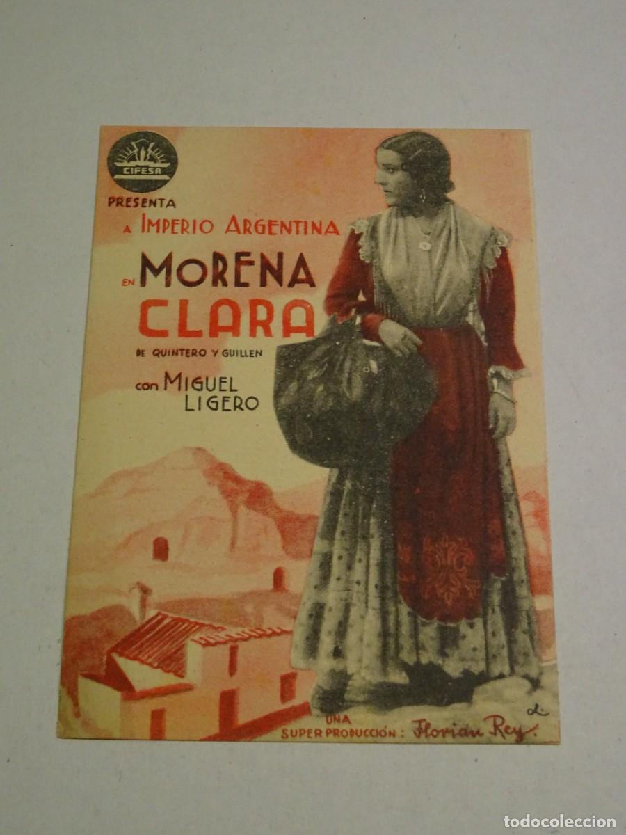 Cine: PROGRAMA DE CINE - IMPERIO ARGENTINA EN MORENA CLARA - Foto 1