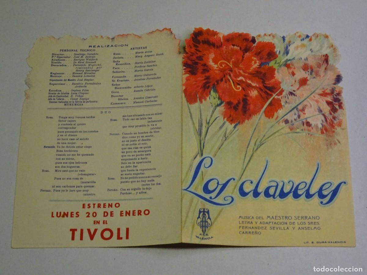 Cine: PROGRAMA DE CINE - LOS CLAVELES - TIVOLI - Foto 1