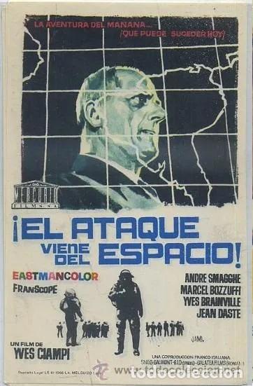 Cine: PROGRAMA DE CINE: &iexcl;EL ATAQUE VIENE DEL ESPACIO! PC-7588 ,3 - Foto 1