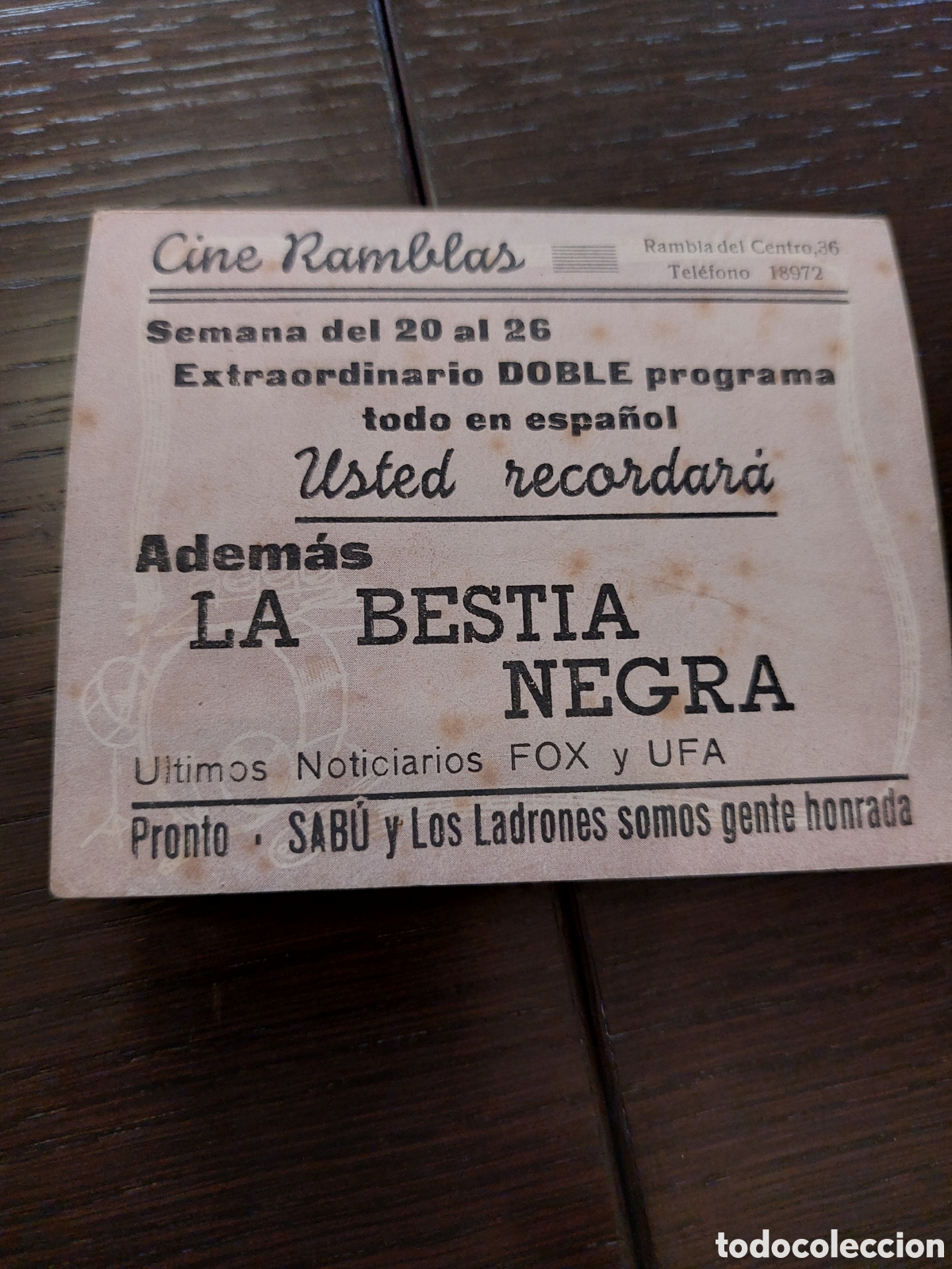 Cine: Programa doble Usted recordar&aacute;, Hilda Moreno. Cine Ramblas . - Foto 3
