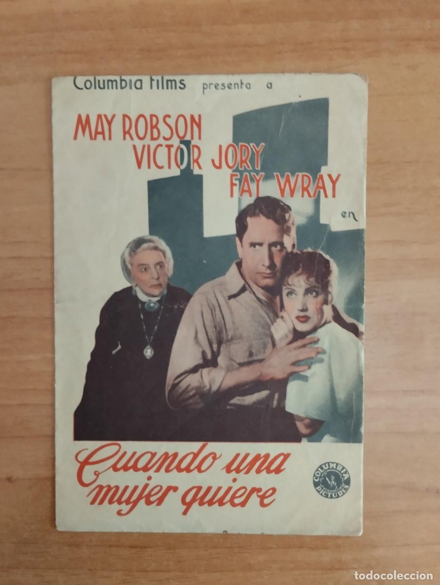 Kino: univ-- PROGRAMA DE CINE--- CUANDO UNA MUJER QUIERE,