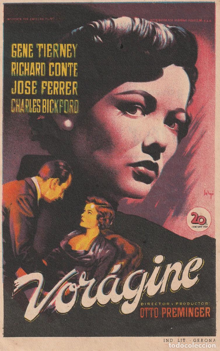 Kino: 7978 -FOLLETO DE MANO DE CINE: &rdquo;VOR&Aacute;GINE&rdquo; PUBLICIDAD CINE CORCUBION