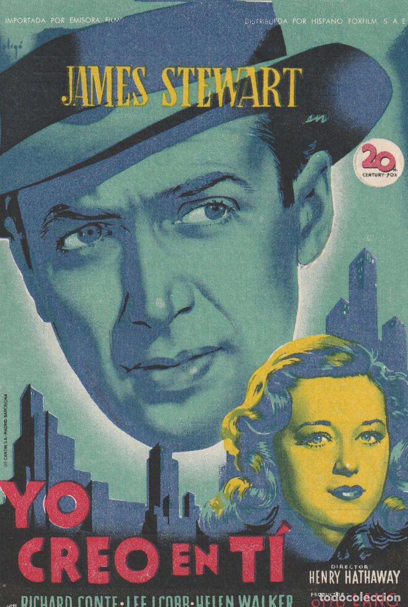 Kino: 7978 -FOLLETO DE MANO DE CINE: &rdquo;YO CREO EN TI&rdquo; PUBLICIDAD CINE CENTRO NACIONAL