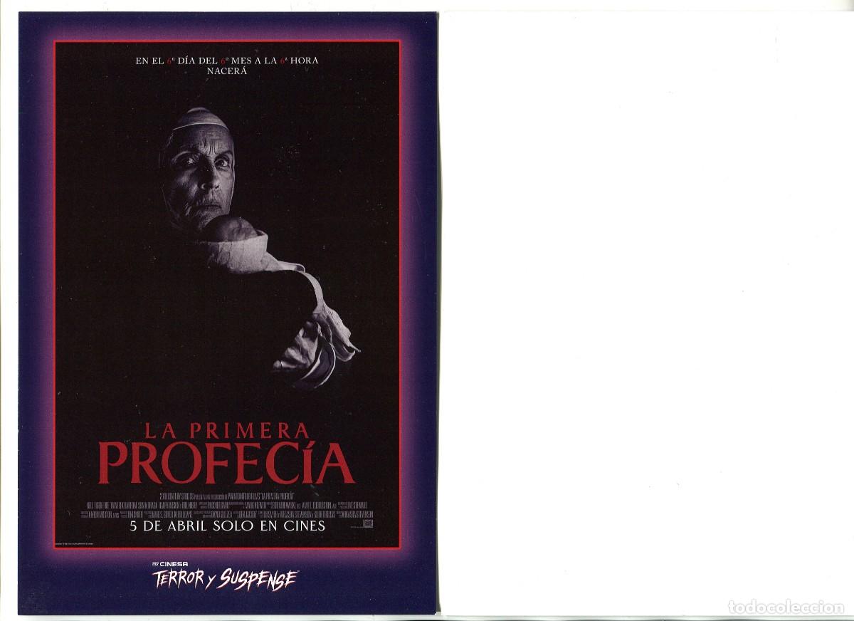 Cine: LA PRIMERA PROFEC&Iacute;A. 15 X 21 cms.. - Foto 1