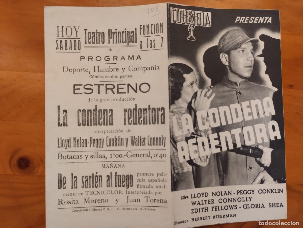 Cine: TAMMY-- PROGRAMA DE CINE--LA CONDENA REDENTORA - Foto 1