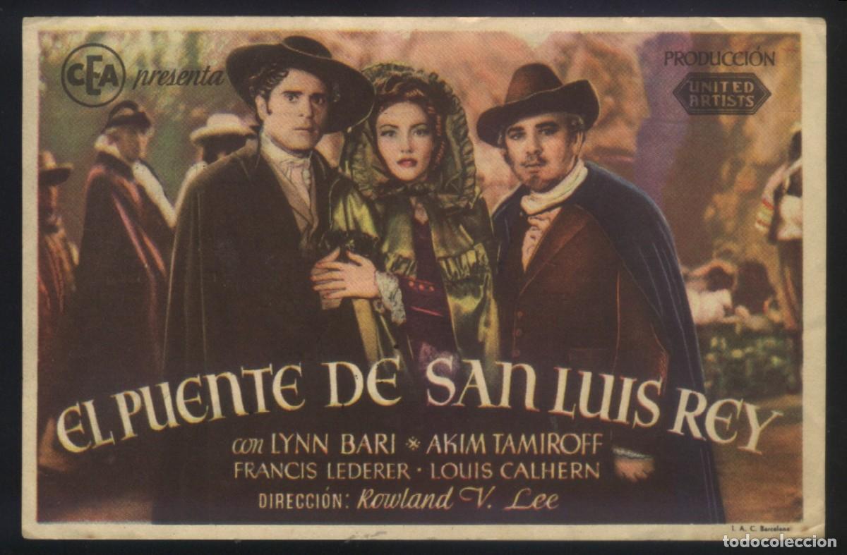 Kino: Q-11278- EL PUENTE DE SAN LUIS REY (THE BRIDGE OF SAN LUIS REY) (CINE MARINA - VALENCIA) LYNN BARI