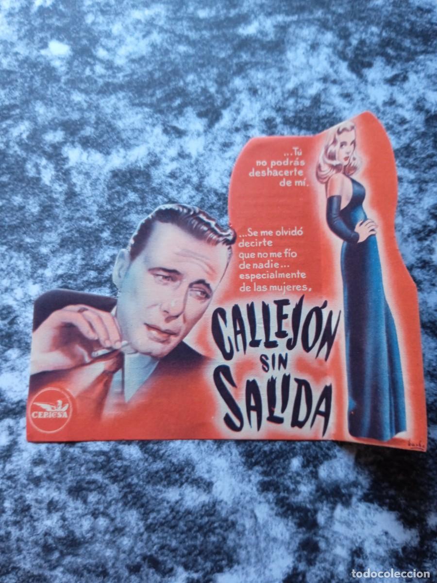 Kino: Callej&oacute;n sin salida Troquelado con publicidad Cine Alb&eacute;niz M&aacute;laga