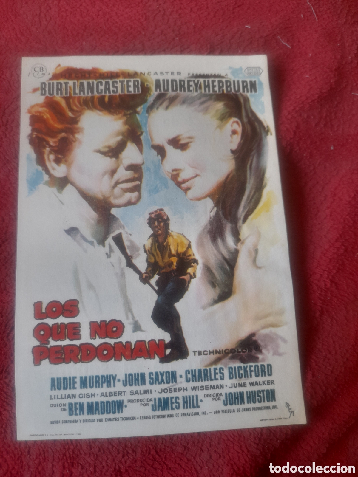 Cine: Antigua programa de cine de mano, Los que no perdonan - Foto 1