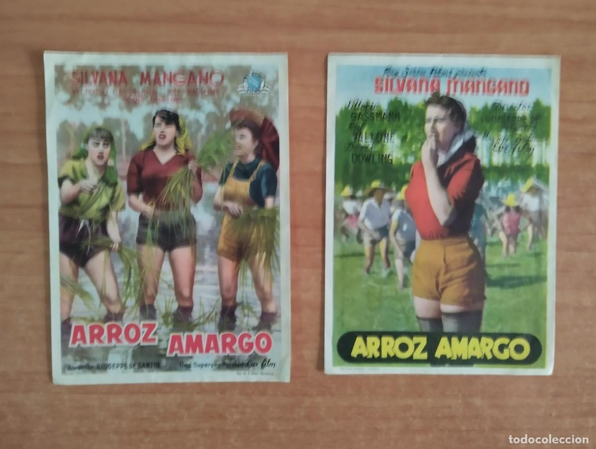  Flyers Publicitaires de films Anciens: UNI-PROGRAMA DE CINE DE LA PELICULA---ARROZ AMARGO
