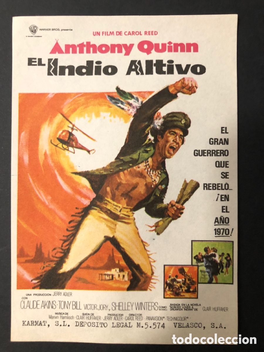 Kino: Programa el indio altivo anthony Quinn A10