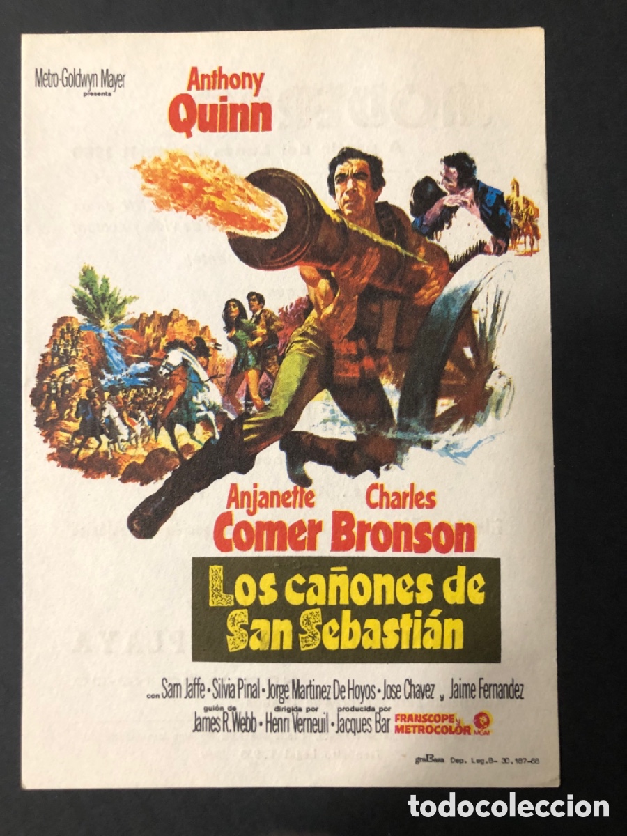 Flyers Publicitaires de films Anciens: Programa los ca&ntilde;ones de San Sebasti&aacute;n anthony Quinn con publicidad cine moderno tarragona A10