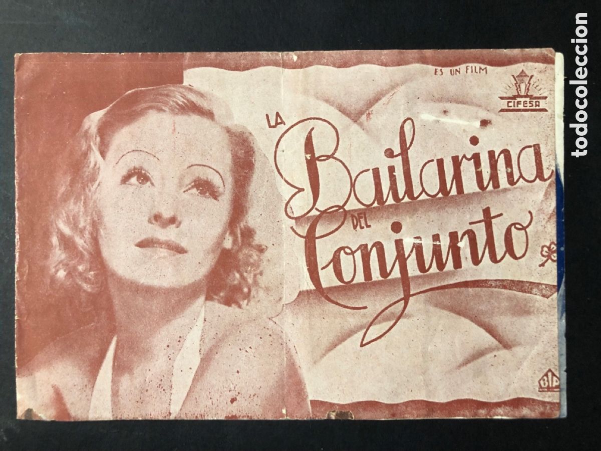  Flyers Publicitaires de films Anciens: Programa la bailarina del conjunto lilian harvey con publicidad cine Rialto valencia A10
