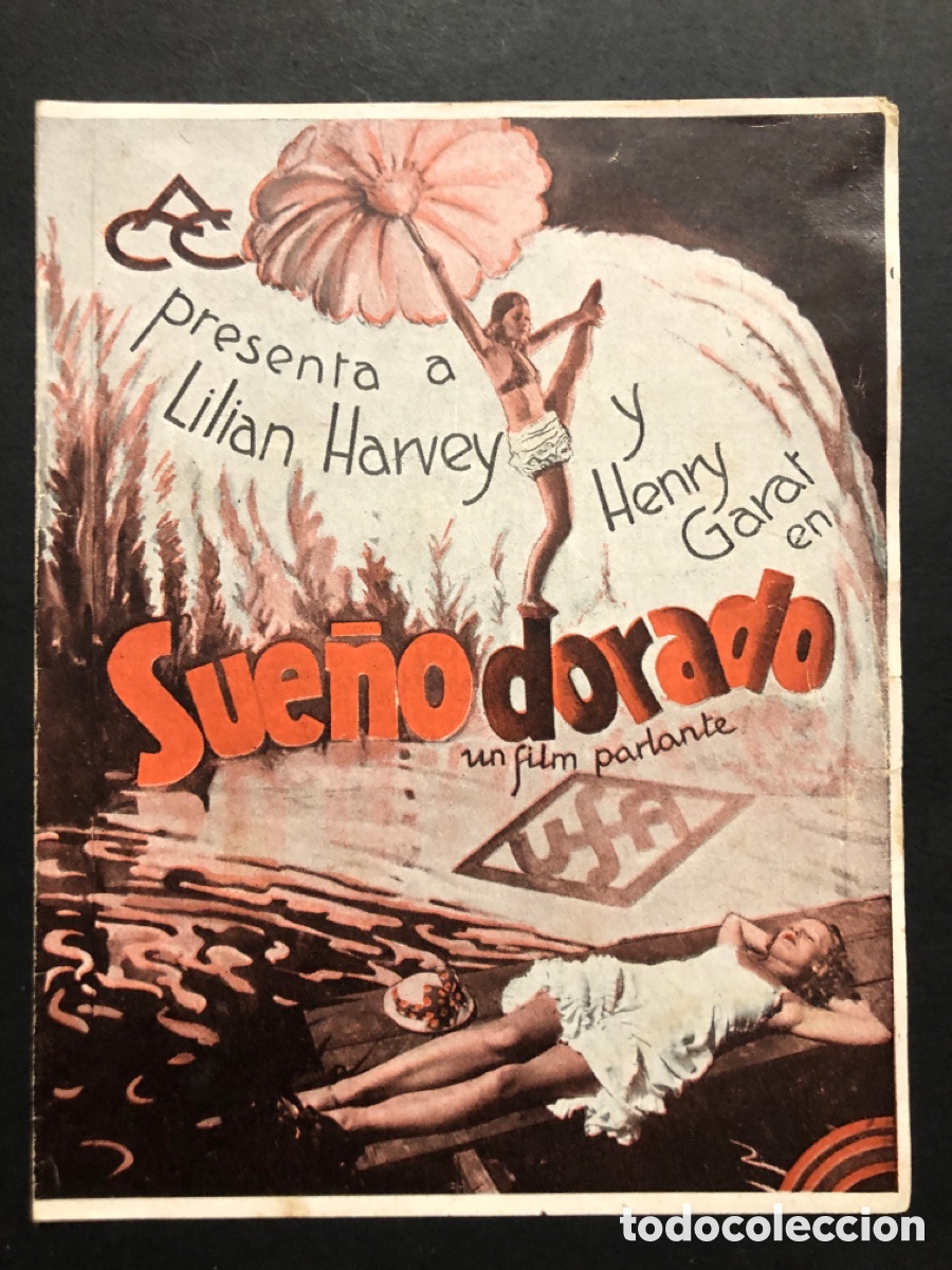  Flyers Publicitaires de films Anciens: Programa UFA sue&ntilde;o dorado lilian harvey henry Garat A10