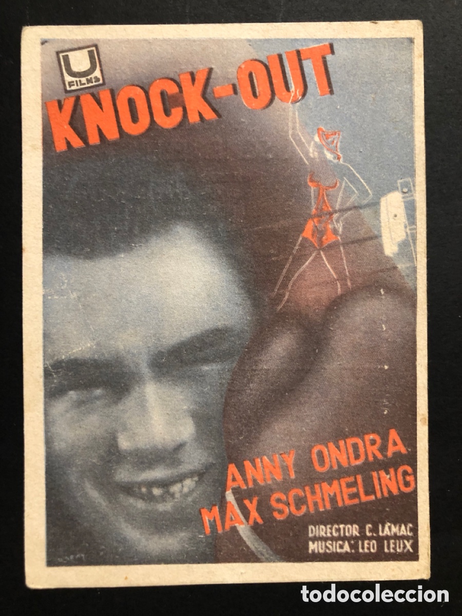 Cine: Programa knock out Anny Ondra Max schmeling con publicidad teatro c&iacute;rculo A10 - Foto 1