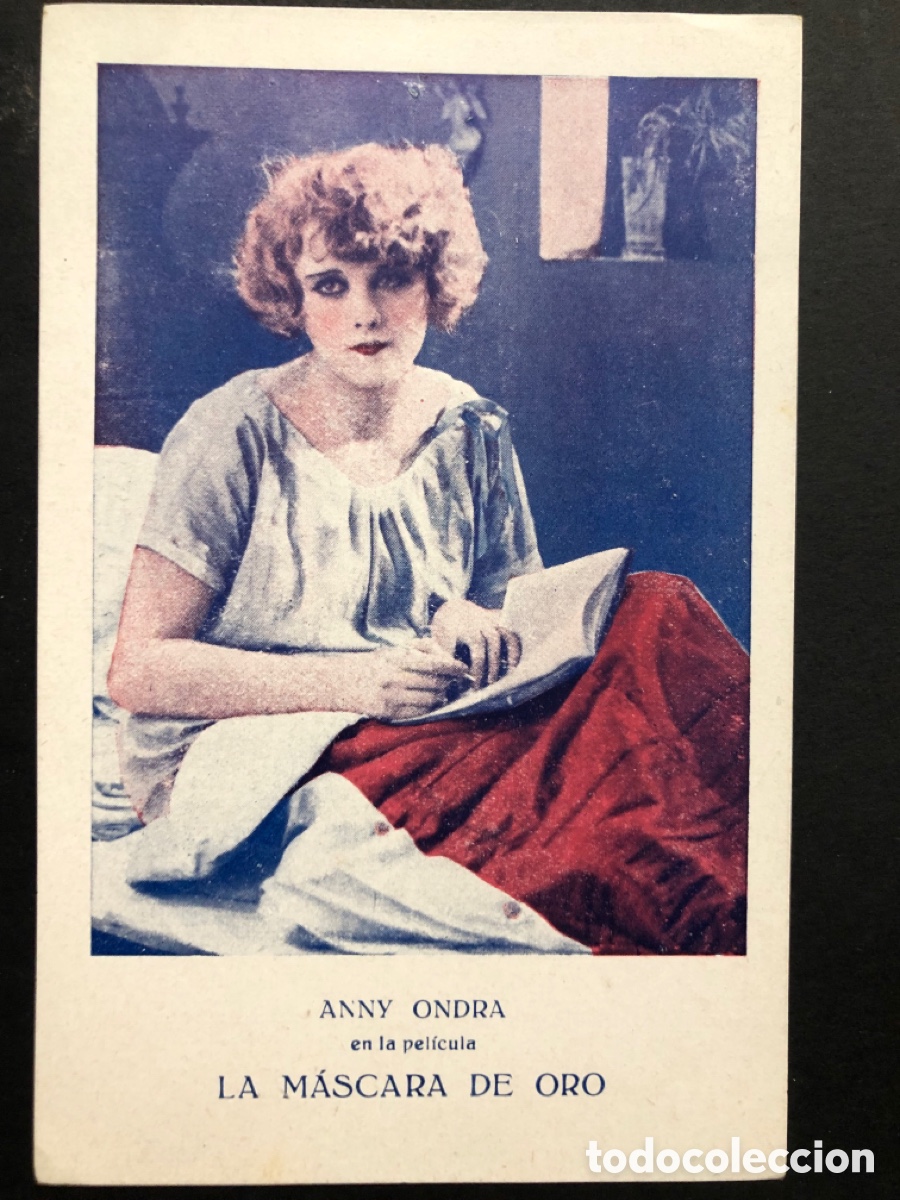  Flyers Publicitaires de films Anciens: Programa tarjeta la m&aacute;scara de oro Anny Ondra nita naldi A10