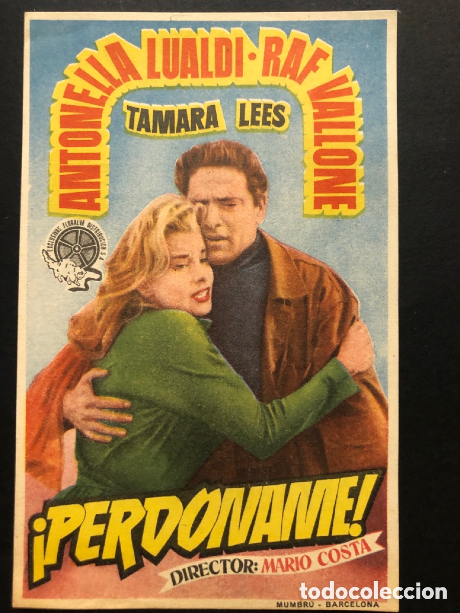  Flyers Publicitaires de films Anciens: Programa perd&oacute;name antonella lualdi con publicidad cine espa&ntilde;ol valencia A10