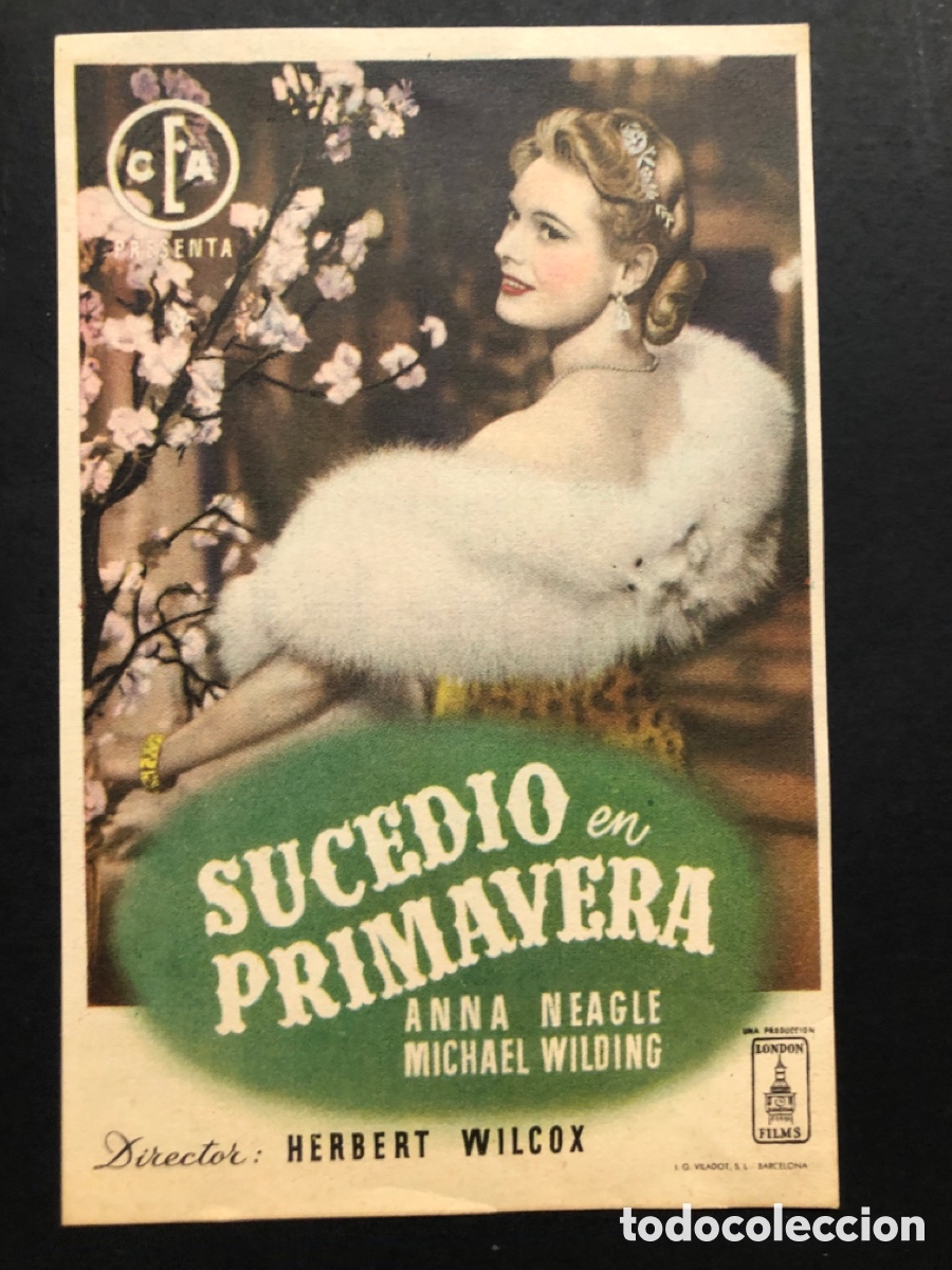 Cine: Programa sucedi&oacute; en primavera Anna Neagle A10 - Foto 1