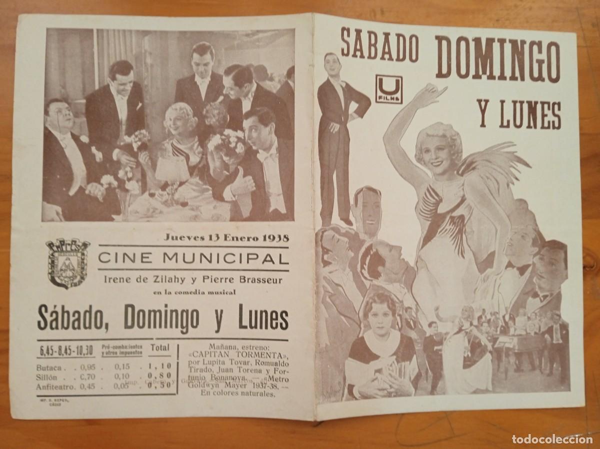  Flyers Publicitaires de films Anciens: TAMMY-- PROGRAMA DE CINE--SABADO DOMINGO LUNES