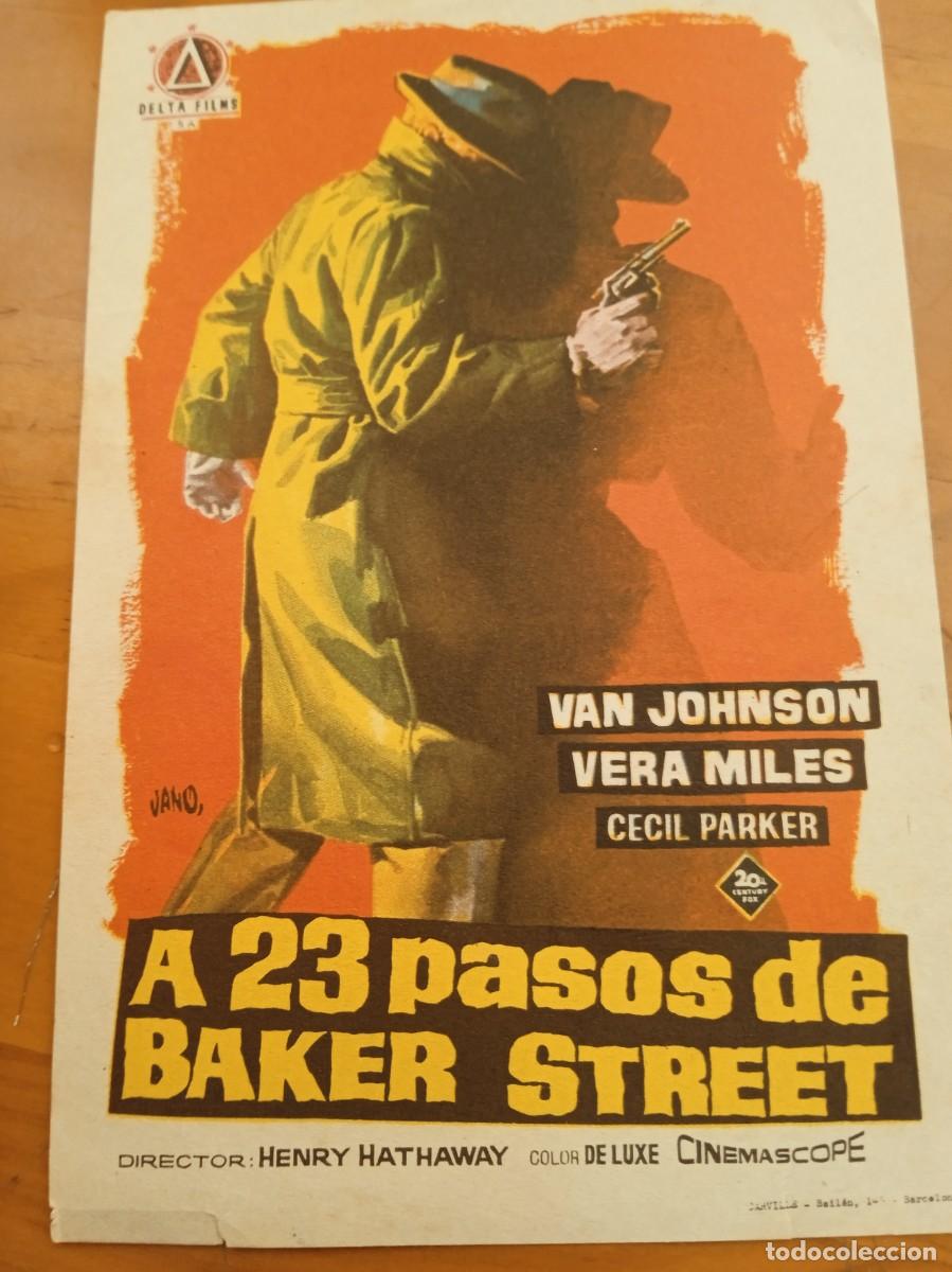  Flyers Publicitaires de films Anciens: TAMMY-- PROGRAMA DE CINE--A 23 PASOS DE BAKER STREET