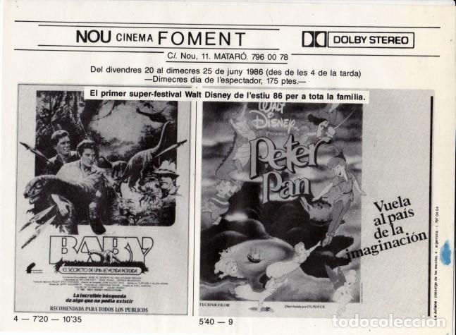 Cine: PETER PAN (Con publicidad) - Foto 1
