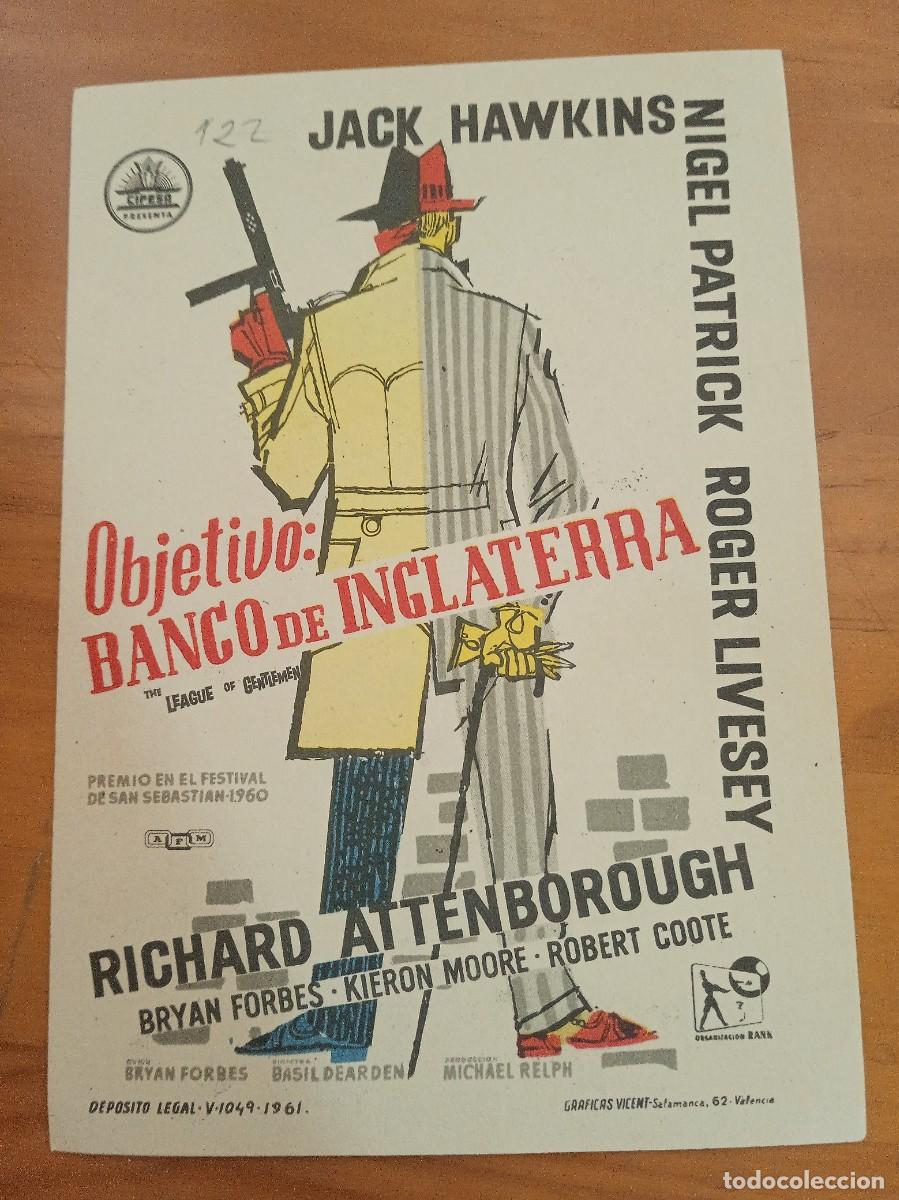 Cine: TAMMY-- PROGRAMA DE CINE-- OBJETIVO BANCO DE INGLATERRA