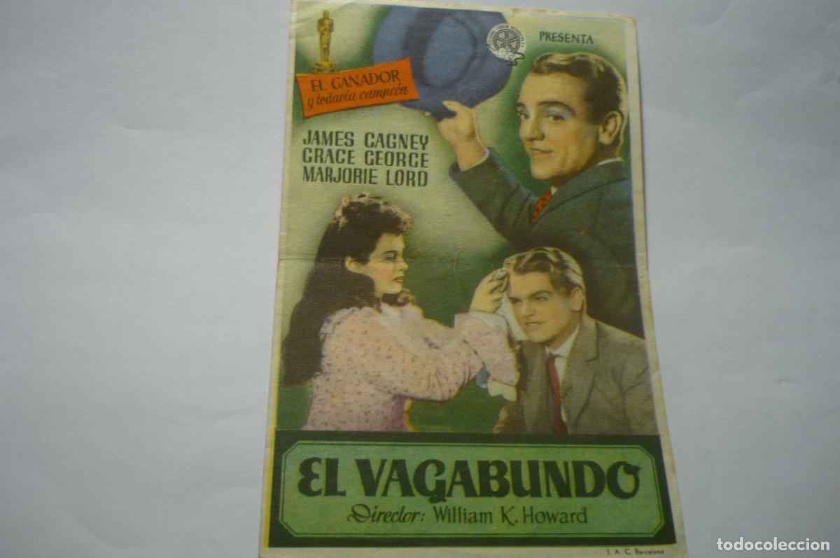 Cine: programa el vagabundo.-james cagney -publicidad cine sole-juncosa - Foto 1