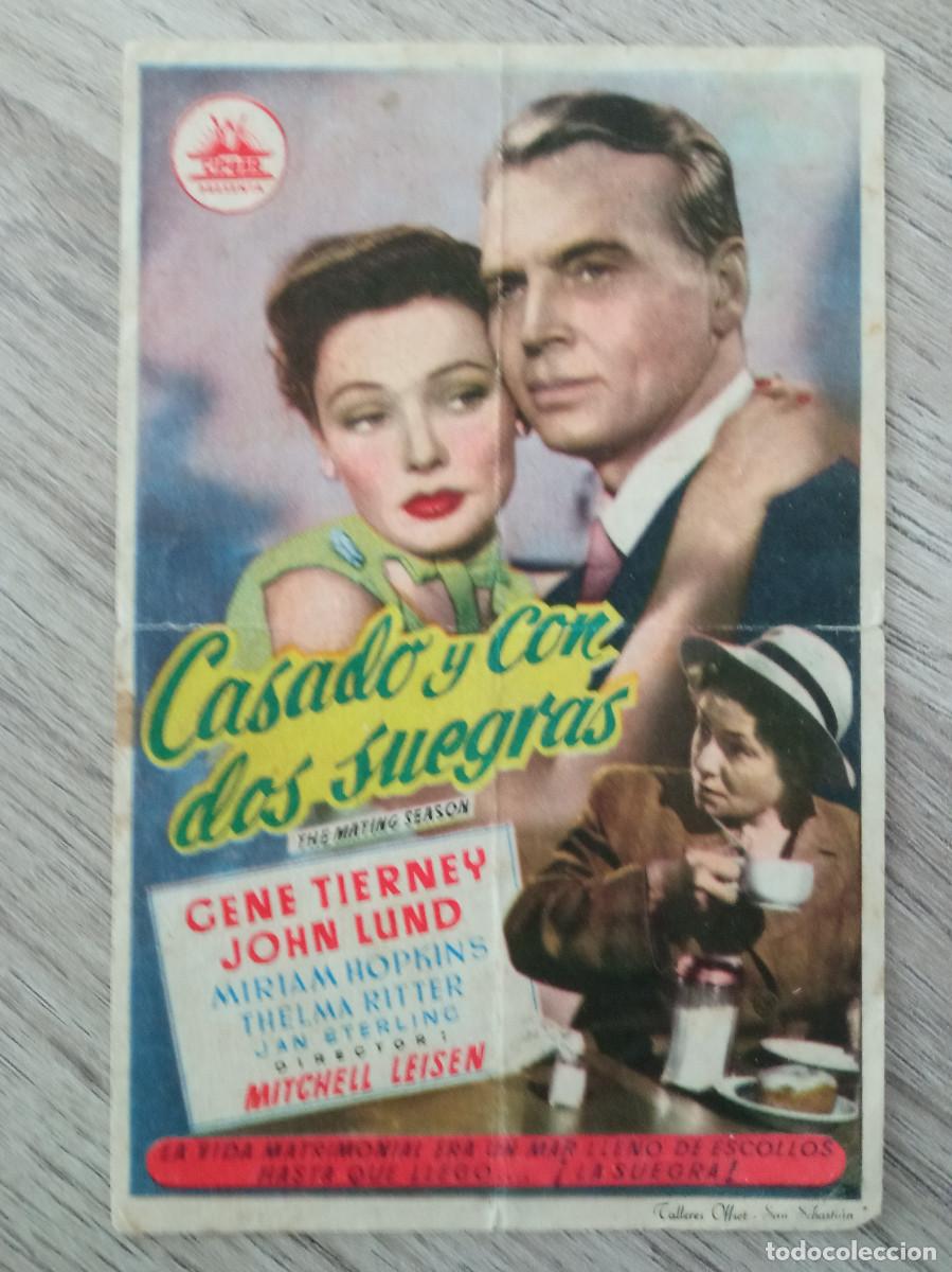 Cine: CASADO Y CON DOS SUEGRAS, GENE TIERNEY - Foto 1