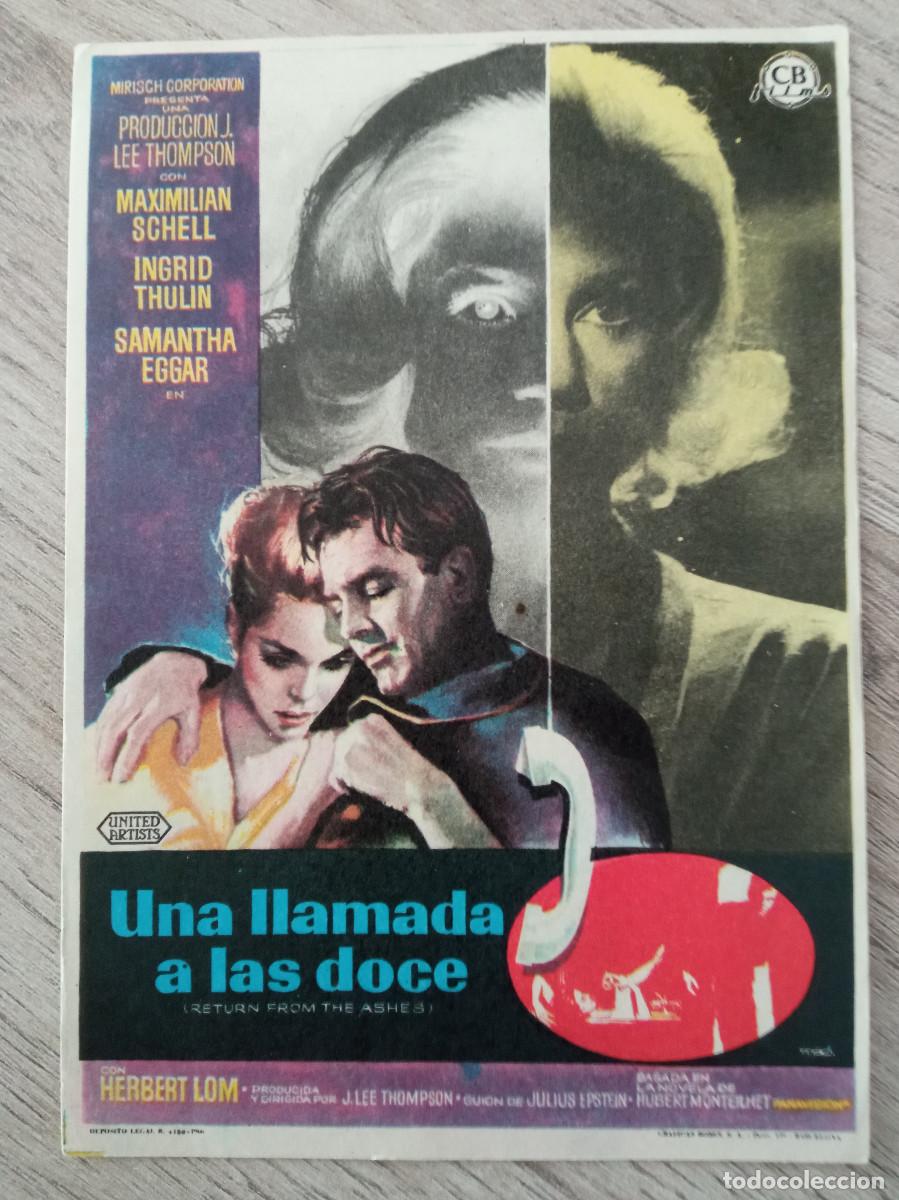 Cine: UNA LLAMADA A LAS DOCE, MAXIMILIAN SCHELL