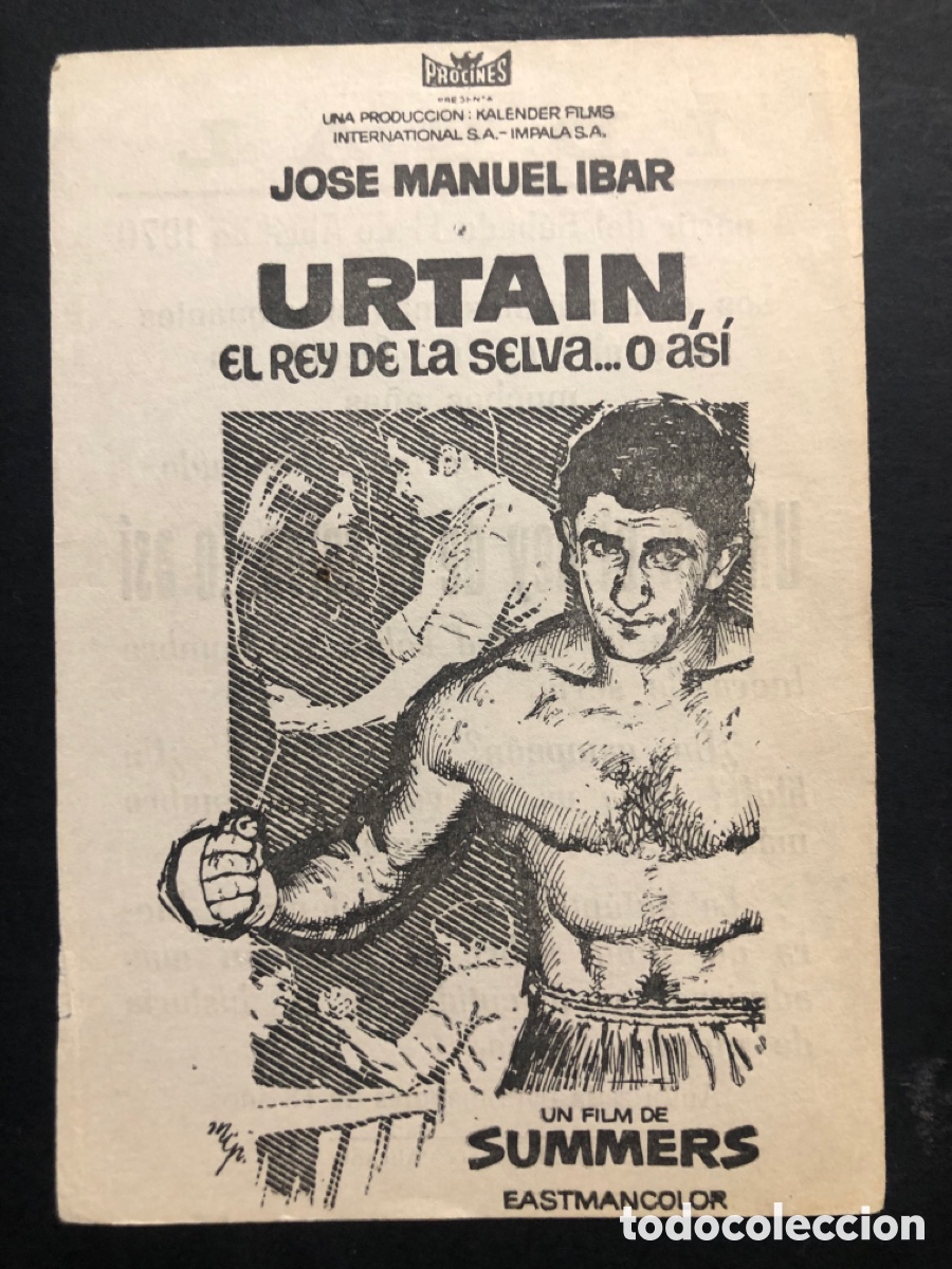 Cine: Programa urtain el rey de la selva o as&iacute; jose Manuel ibar con publicidad cine ideal alicante A10