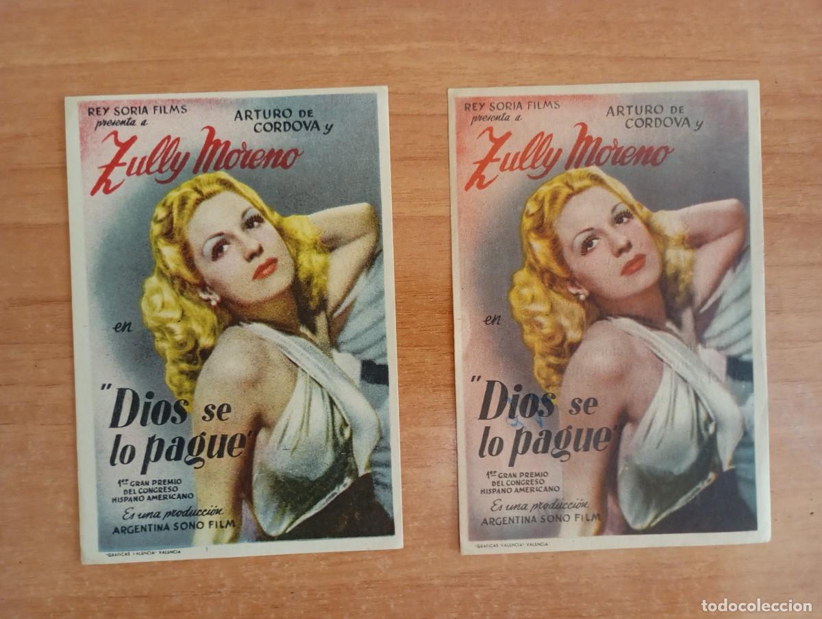 Kino: 284--VERDE2-PROGRAMA DE CINE DE LA PELICULA-- DIOS SE LO PAGUE