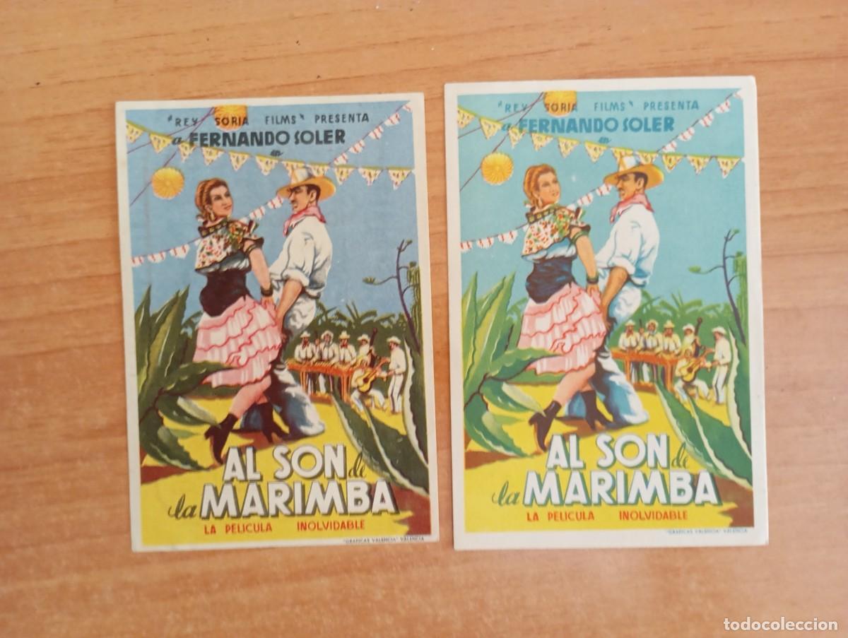 Cine: VERDE2-PROGRAMA DE CINE DE LA PELICULA-- AL SON DE LA MARIMBA