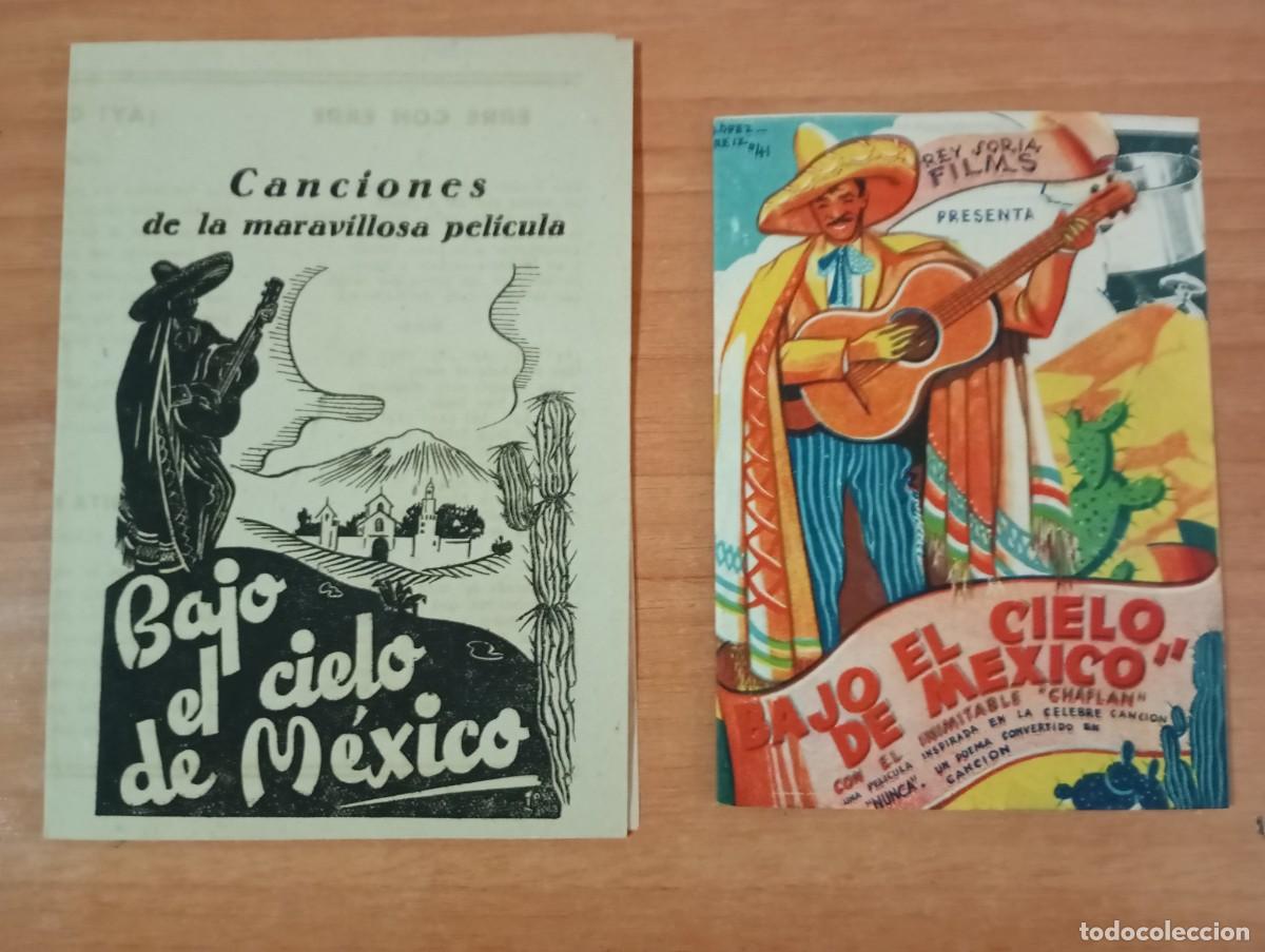 Cine: VERDE2-PROGRAMA DE CINE DE LA PELICULA- -- BAJO EL CIELO DE MEXICO,