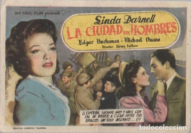 Cine: PROGRAMA DE CINE: LA CIUDAD SIN HOMBRES PC-7618 - Foto 1