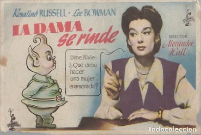 Cine: PROGRAMA DE CINE: LA DAMA SE RINDE PC-7624 ,2 - Foto 1