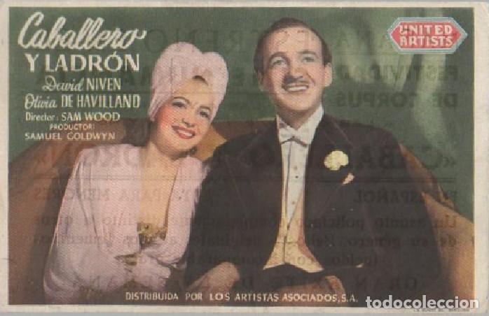 Cine: PROGRAMA DE CINE: CABALLERO Y LADR&Oacute;N PC-7647 - Foto 1