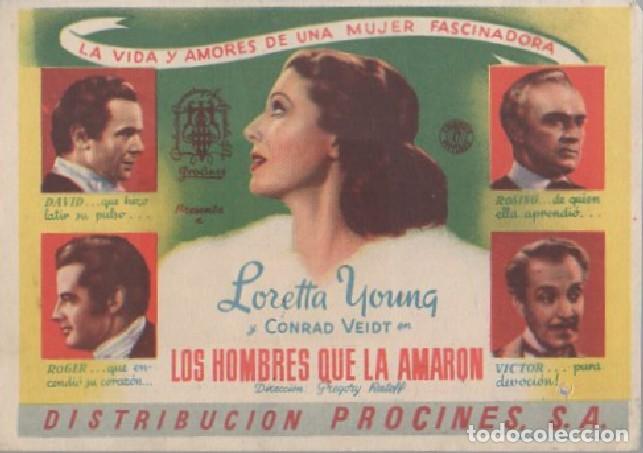 Cine: PROGRAMA DE CINE: LOS HOMBRES QUE LA AMARON PC-7648 - Foto 1