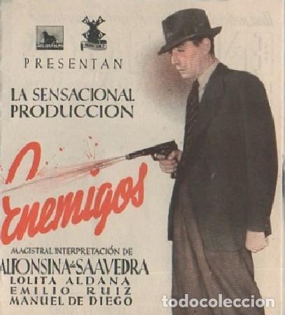 Cine: PROGRAMA DE CINE: ENEMIGOS PC-7655 ,17 - Foto 1