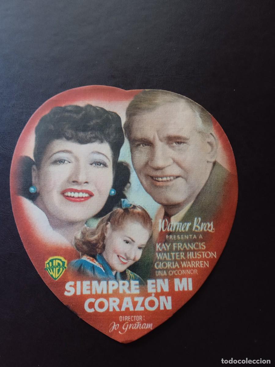 Cine: Siempre en mi coraz&oacute;n Troquelado con publicidad Teatro Cervantes M&aacute;laga