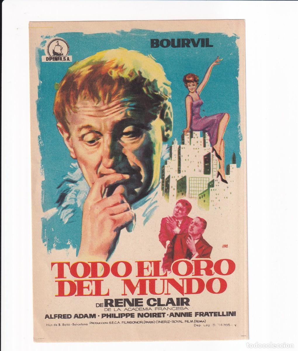 Cine: TODO EL ORO DEL MUNDO : BOURVIL - Foto 1