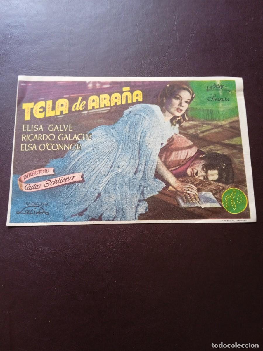 Kino: Tela de ara&ntilde;a con publicidad Cine Goya